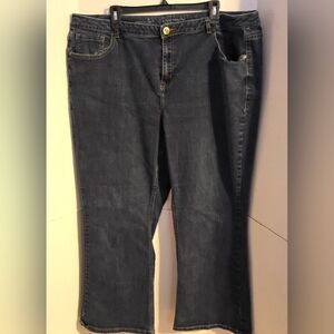 Lane Bryant Dark Blue Straight Leg Jeans